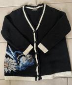 Twinset Simona Barbieri gebreid blauw vest met applicaties, Kleding | Dames, Maat 42/44 (L), Gedragen, Verzenden, Blauw