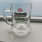 Heineken export glazen bierpul. Laag model, Verzamelen, Biermerken, Ophalen of Verzenden, Nieuw, Glas of Glazen, Heineken