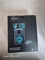 Brainz Karaoke Boombox met Microfoon - Nieuw!, Ophalen of Verzenden, Nieuw, Complete set
