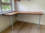 Bureau kersen metalen poten + muurmontage, Ophalen, Gebruikt, Bureau