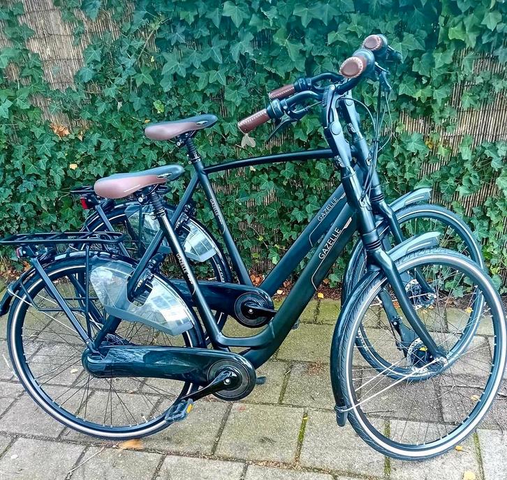 Mooi Set Gazelle Orange C8 Dames D53/Heren 61cm Nieuwstaat, Fietsen en Brommers, Fietsen | Dames | Damesfietsen, Zo goed als nieuw