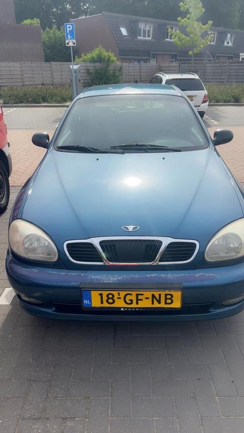 Daewoo Lanos 1.5 SE 2000 Blauw, Auto's, Daewoo, Lanos, Benzine, Hatchback, Handgeschakeld, Origineel Nederlands, Blauw, Voorwielaandrijving