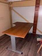 Houten Bureau, Ophalen of Verzenden, In hoogte verstelbaar, Gebruikt, Bureau