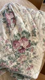 Grand foulard sprei grootmoeders tijd roze roosjes, Hobby en Vrije tijd, Stoffen en Lappen, Ophalen of Verzenden, Zo goed als nieuw