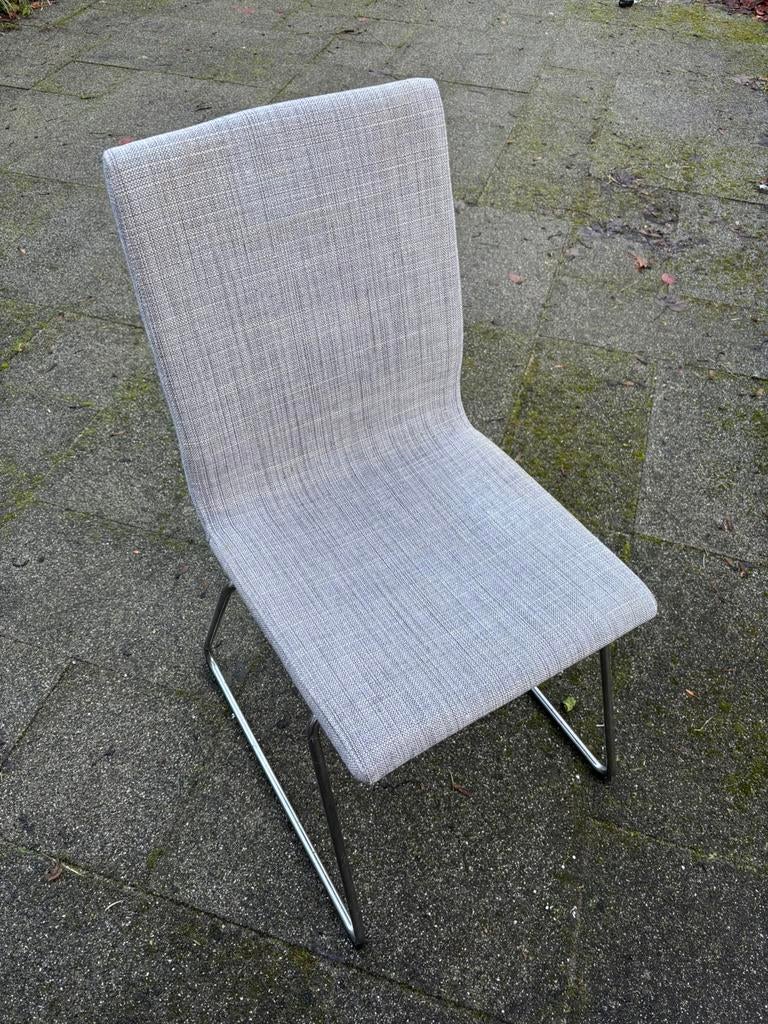 1 stoel / grijze stof, Ophalen, Gebruikt, Eén, Stof