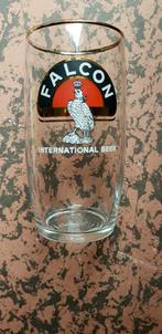 Oud bierglas Falcon international beer Vollenhoven brouwerij, Ophalen of Verzenden, Zo goed als nieuw, Glas of Glazen, Overige merken