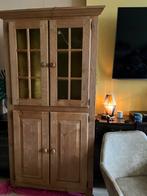 Geloogd eikenhouten hoekkast, Huis en Inrichting, Kasten | Buffetkasten, Ophalen, 200 cm of meer, Zo goed als nieuw, 50 tot 75 cm