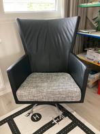 Draaistoel - zwart met kussen, Huis en Inrichting, Fauteuils, Ophalen, Gebruikt
