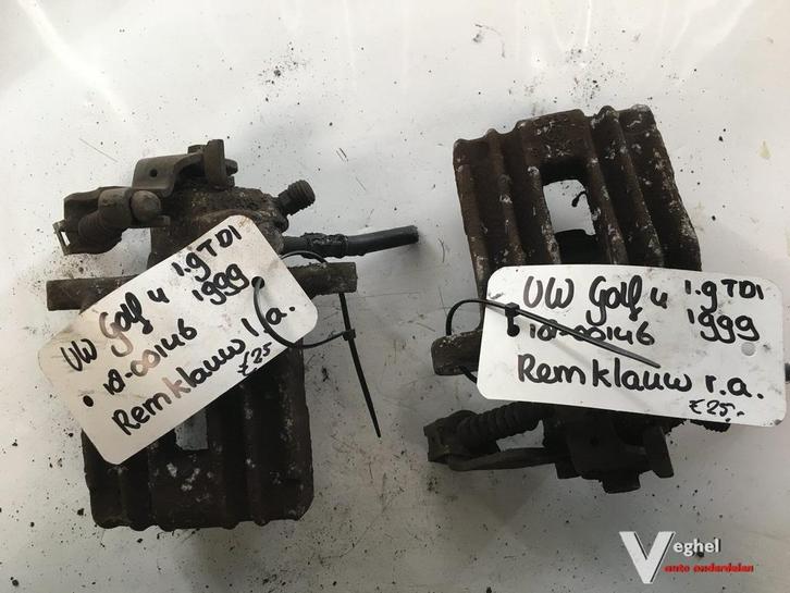 Vw Golf 4 1.9 tdi 1999  Remklauw Links of Rechtsachter, Auto-onderdelen, Remmen en Aandrijving, Gebruikt, Ophalen of Verzenden