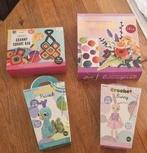 4 mooie haaksets (tas, bloemen boeket en 2 knuffels j/m), Ophalen, Nieuw, Haken, Patroon of Boek