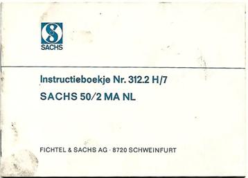 Sachs 50/2 MA NL instructieboekje (7512z) beschikbaar voor biedingen