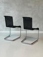 Tecta B20 eetkamerstoelen 2x vintage eettafelstoel prijs p/s, Gebruikt, Twee, Zwart, Vintage