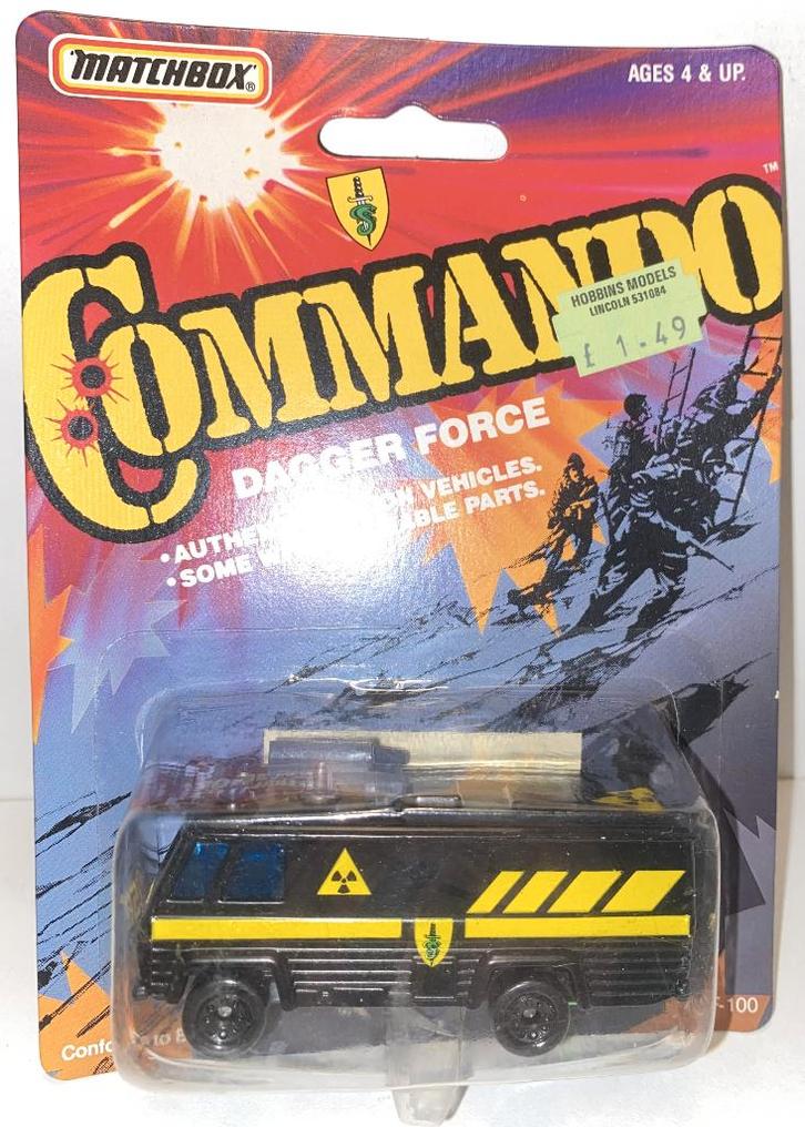 Matchbox 54H-8 Command Vehicle / Commando Dagger Force, Hobby en Vrije tijd, Modelauto's | Overige schalen, Zo goed als nieuw