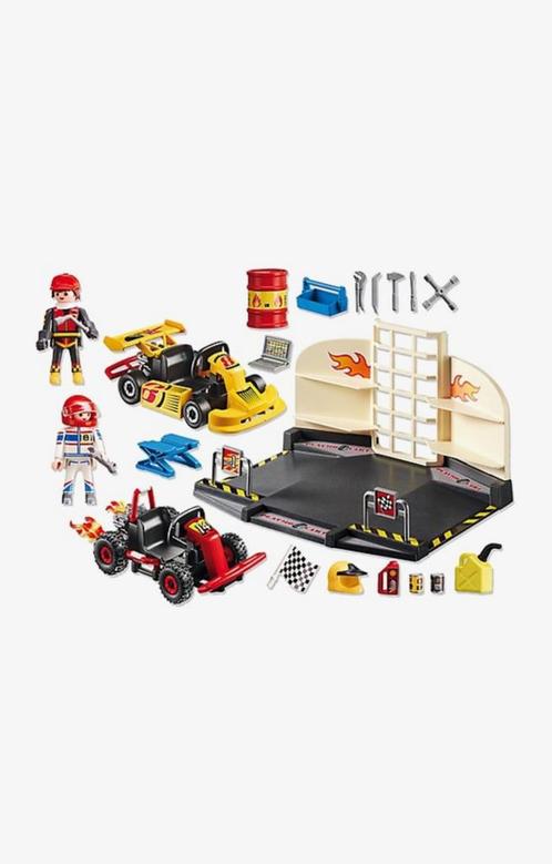 Playmobil 6869 - Starterset Karting Garage, Kinderen en Baby's, Speelgoed | Playmobil, Zo goed als nieuw, Verzenden