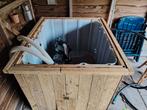 Houtgestookte Hottub met Zandfilter - Eigen Bouw, Tuin en Terras, Ophalen of Verzenden, Zo goed als nieuw, Filter, Vast