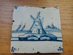 oud delfts blauwe tegel met molen, Antiek en Kunst, Ophalen