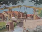 Otto Rudolf Coenders (1883-1952) - Ophaalbrug in zomer, Antiek en Kunst, Ophalen of Verzenden
