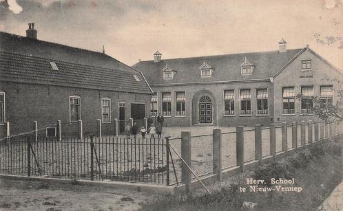 JL104 Nieuw Vennep Herv School ca 1930, Verzamelen, Ansichtkaarten | Nederland, Ongelopen, Noord-Holland, 1920 tot 1940, Verzenden
