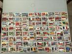 80 trade cards plaatjes volledige reeks FLAGS OF THE WORLD, Ophalen of Verzenden, Gebruikt, Meerdere plaatjes