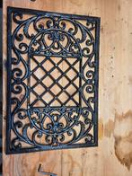 Gietijzeren deurmat met sierlijk patroon, Tuin en Terras, Deurmatten, Ophalen, Gebruikt, Gietijzer, Schoonloopmat