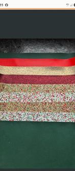 Kerst PU Leer Lapjes - 9 Stuks, Hobby en Vrije tijd, Stoffen en Lappen, Ophalen of Verzenden, Nieuw, Rood, Leer of Kunstleer