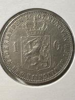 Gulden 1907 Wilhelmina, 1 gulden, Zilver, Ophalen of Verzenden, Koningin Wilhelmina