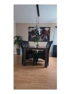 6 leren eetstoelen, Huis en Inrichting, Stoelen, Ophalen, Gebruikt, Overige kleuren, Leer