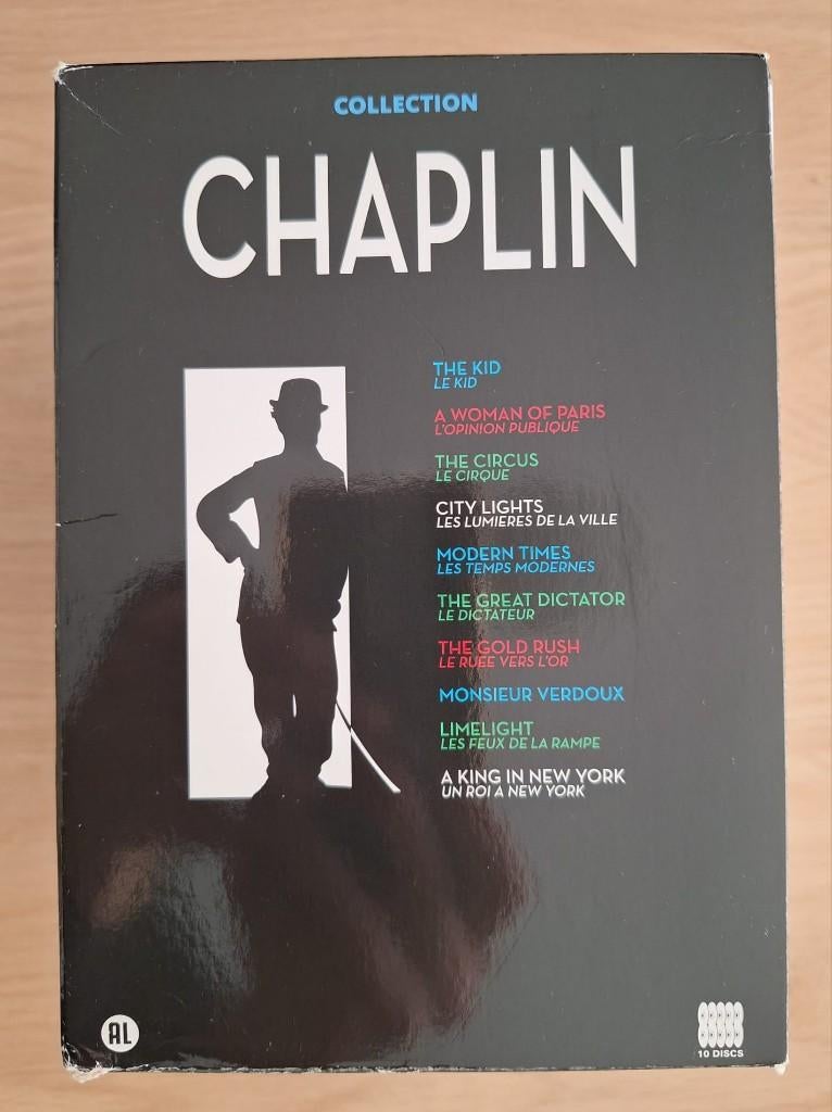 The Charlie Chaplin Collection - DVD Box, Cd's en Dvd's, Dvd's | Klassiekers, Zo goed als nieuw, Komedie, 1940 tot 1960, Alle leeftijden