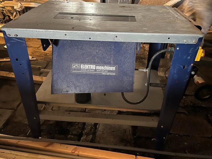 Zaagtafel - Elektro Maschinen Tisem 315, Doe-het-zelf en Verbouw, Gereedschap | Zaagmachines, Gebruikt, Cirkelzaag, 1200 watt of meer