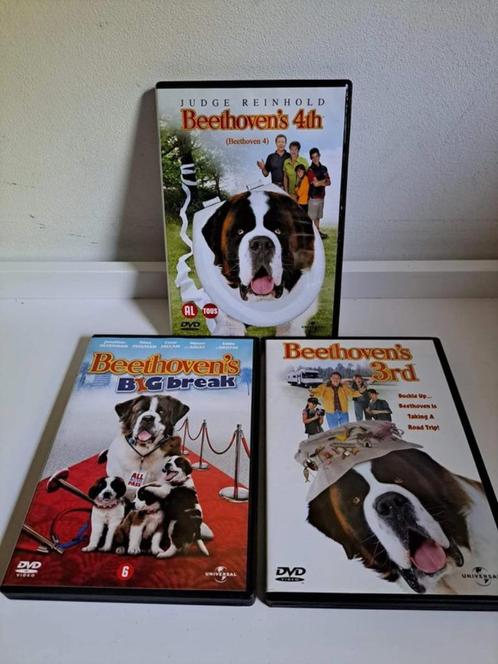 3 dvd's Beethoven's, Cd's en Dvd's, Dvd's | Kinderen en Jeugd, Zo goed als nieuw, Film, Avontuur, Ophalen of Verzenden
