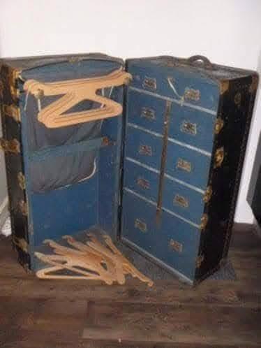 Complete hutkoffer, Antiek en Kunst, Antiek | Overige Antiek, Ophalen
