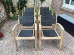 6 Exotan tuinstoelen, Tuin en Terras, Tuinstoelen, Zo goed als nieuw, Hout, Ophalen