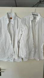 2 Witte Overhemden - heren - nieuw €200, Wit, Ophalen of Verzenden, Halswijdte 41/42 (L), Profuomo