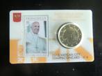 4 stuks 50 cent en postzegel 2015 Vaticaan in coincard, Setje, Ophalen of Verzenden, 50 cent, Vaticaanstad
