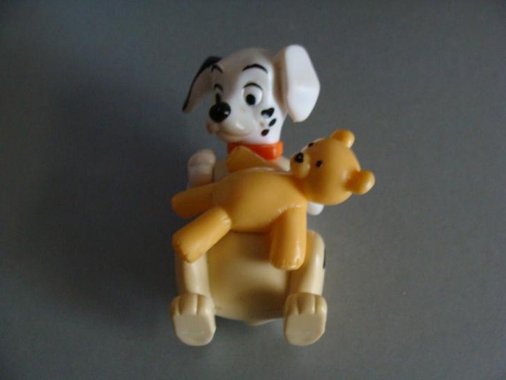 Dalmatiër Hondje met beertje, Verzamelen, Beelden en Beeldjes, Gebruikt, Dier, Ophalen of Verzenden