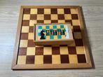 Houten Schaakbord met Staunton Schaakstukken, Hobby en Vrije tijd, Ophalen of Verzenden, Zo goed als nieuw