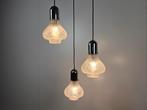 Vintage cascade hanglamp, new old stock, Vintage, Ophalen of Verzenden, Zo goed als nieuw, Glas