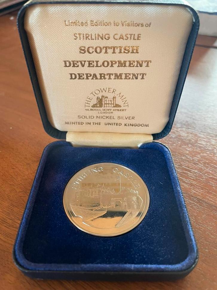 Nickel silver, stirling Castle, limited edition., Postzegels en Munten, Munten | Europa | Niet-Euromunten, Losse munt, Overige landen