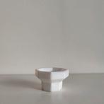 Vintage Arcoroc France kandelaar wit melkglas, Overige materialen, Wit, Ophalen of Verzenden, Zo goed als nieuw