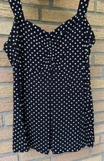 Charbell Paris zwart topje met witte bolletjes M - L, Maat 38/40 (M), Verzenden, Zwart, Zonder mouw