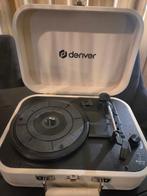 Denver (vintagelook) platenspeler in crème kleurige koffer, Audio, Tv en Foto, Platenspelers, Overige merken, Ophalen of Verzenden