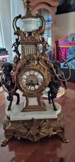 Marmeren klok en kandelaars, Antiek en Kunst, Ophalen