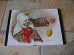 Coco de Clown met jojo - litho uit 1979 in wissellijst, Ophalen of Verzenden