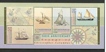 Australie- 1992- blok = motief Schepen  beschikbaar voor biedingen