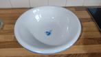 Grote Delftse schaal met afbeelding vis en gesigneerd, Antiek en Kunst, Ophalen