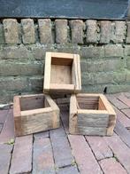 Houten Bakjes - Set van 3, Ophalen, Gebruikt, Minder dan 30 cm, Minder dan 60 cm