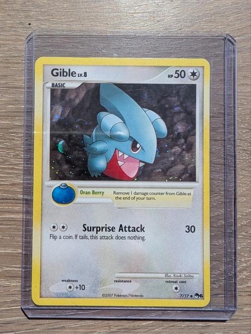 Gible uit Pop6 7/17, Hobby en Vrije tijd, Verzamelkaartspellen | Pokémon, Zo goed als nieuw, Losse kaart, Foil, Ophalen of Verzenden
