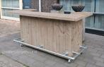 Bar op wielen buitenbar steigerhout buizen koelkast tuin, Huis en Inrichting, Ophalen of Verzenden, Nieuw