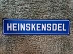 Straatnaambord HEINSKENSDEL, Antiek en Kunst, Antiek | Emaille, Ophalen of Verzenden