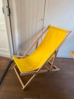 Opklapbare strandstoel eikenhout frame, Ophalen, Hout